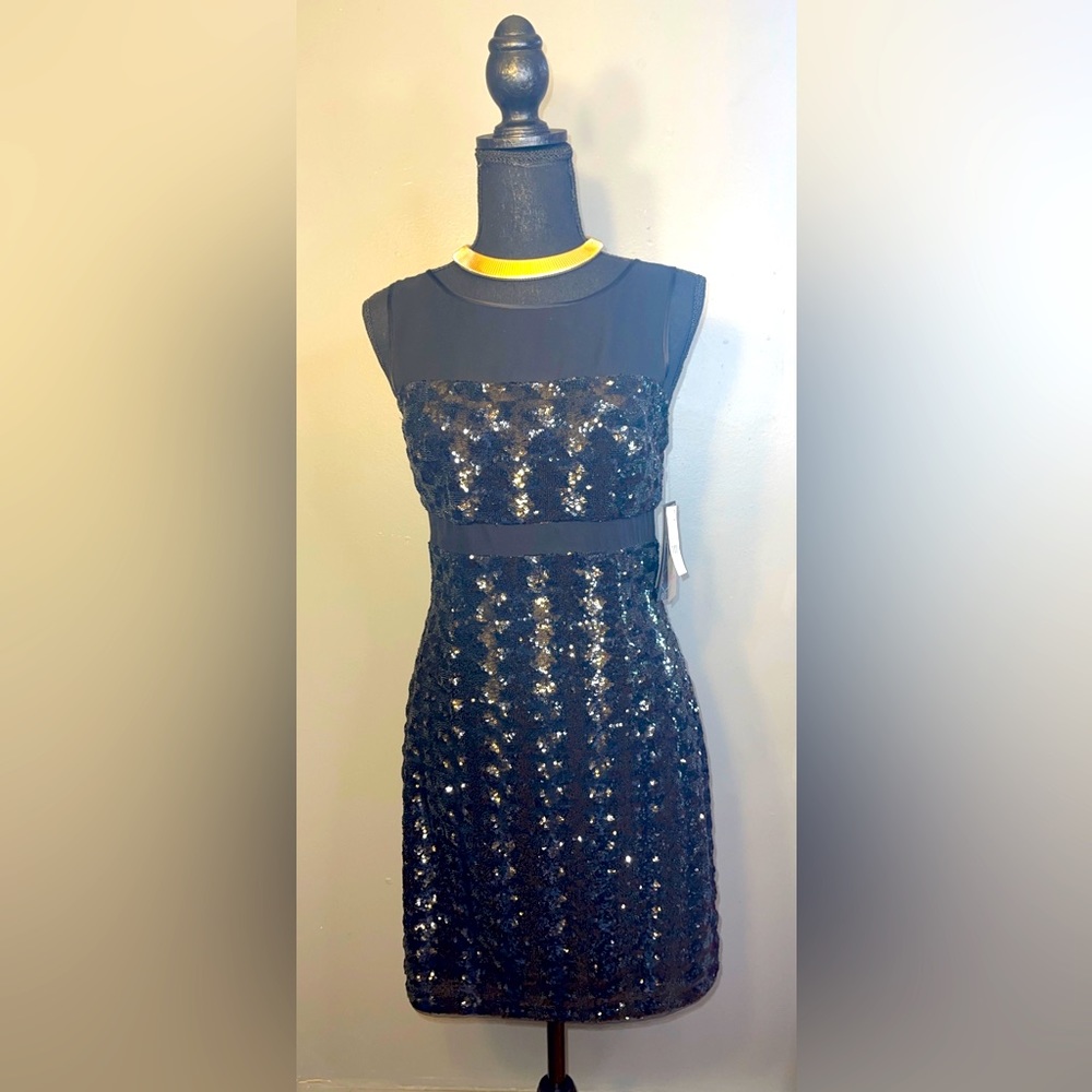Beaded Black cocktail dress
